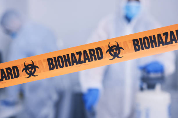 Professional Biohazard Cleanup technician working in Corcoran, MN